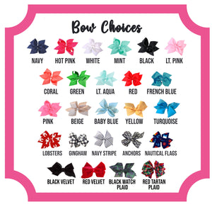 Bows For Peachy Pendants Bags and Hats: Navy