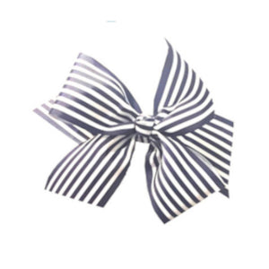 Bows For Peachy Pendants Bags and Hats: Navy White Stripe