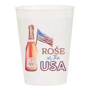 Rose in the USA Frosted Cups: Pack of 10